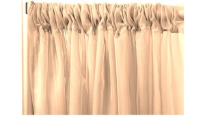 15' Peach Voile Drape (10) rental Austin, TX