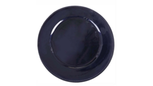 Navy Beaded Acrylic Charger 13" rental Austin, TX