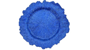 Royal Blue Reef Acrylic Charger 13" rental Austin, TX