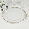 Clear And Gold Vintage Acrylic Charger 13" rental in Austin, TX