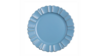 Dusty Blue And Gold Scalloped Acrylic Charger 13" rental in Austin, TX