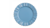 Dusty Blue And Gold Scalloped Acrylic Charger 13" rental in Austin, TX