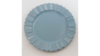 Dusty Blue And Gold Scalloped Acrylic Charger 13" rental in Austin, TX