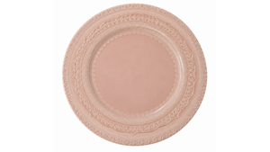 Blush Lace Acrylic Charger 13" rental Austin, TX