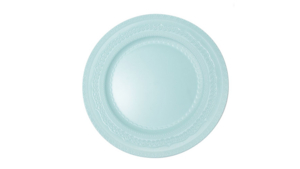 Baby Blue Lace Acrylic Charger 13" rental Austin, TX
