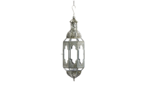 Large Silver Moroccan Lantern rental Austin, TX