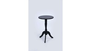 Clair-Black Pedestal Table rental Austin, TX