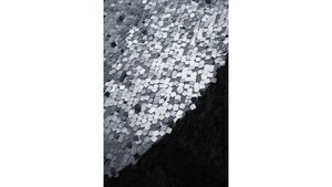 Silver 120" Matte Square Sequin rental Austin, TX