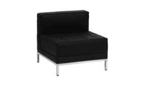 Jaxon – Black Leather Chair rental Austin, TX