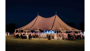 51'X91' Sailcloth Tent rental Austin, TX