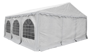 30'X20' White Band Shell Gable Tent rental Austin, TX