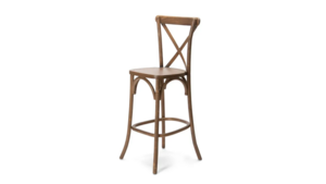Oakwood Crossback Barstool rental Austin, TX