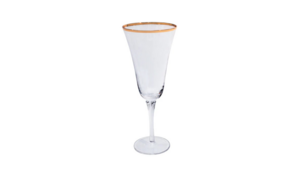 Gold Rim Wine Glass 10Oz Bundle (16) rental Austin, TX