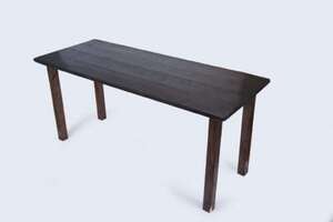 8' Bar Height Fruitwood Vineyard Table Bundle rental Austin, TX