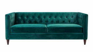 Jewel Emerald Velvet Sofa Bundle rental Austin, TX