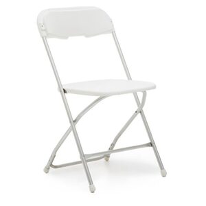 White Samsonite Folding Chair - Style B rental Milwaukee, WI