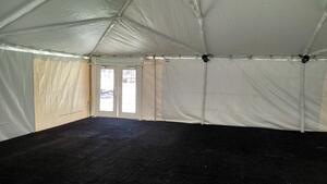 White Pole Wrap - 20' X 50' Tent rental Milwaukee, WI