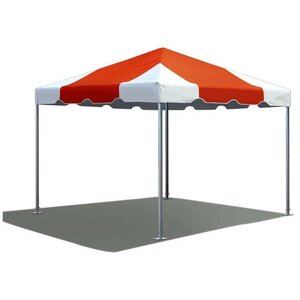 10' X 10' Frame Tent - Orange & White rental Milwaukee, WI
