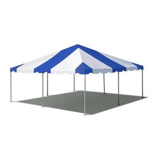 20' X 20' Frame Tent - Blue & White rental Milwaukee, WI