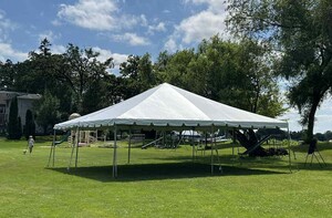 30' X 30' Frame Tent rental Milwaukee, WI