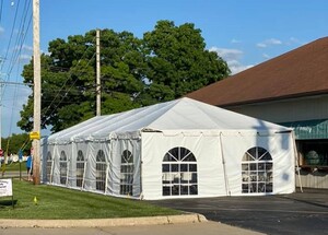 20' X 60' Frame Tent rental Milwaukee, WI