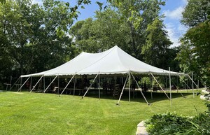 40' X 60' Pole Tent rental Milwaukee, WI