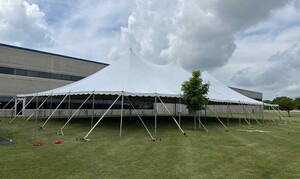 50' X 100' Pole Tent rental Milwaukee, WI