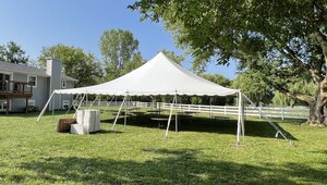 40' X 40' Pole Tent rental Milwaukee, WI