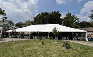 40' X 80' Frame Tent rental Milwaukee, WI