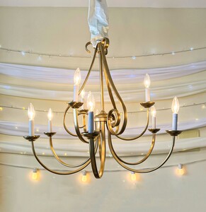 Antique Brass Chandelier rental Milwaukee, WI