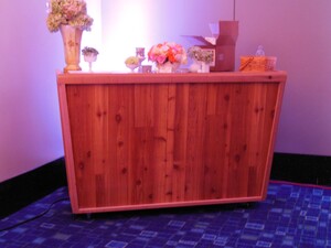 Cedar Portable Bar - 5.5' X 2.25' X 4' Tall rental Milwaukee, WI