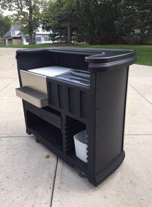 Black Portable Bar - 5.5' X 2.25' X 4' Tall rental Milwaukee, WI