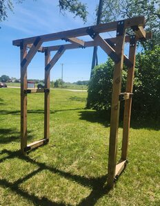 Cedar Wedding Arch - 7'9" Tall X 8' Wide rental Milwaukee, WI