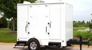 2 Stall Restroom Trailer rental Milwaukee, WI