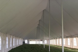 40' X 140' Pole Tent rental Milwaukee, WI