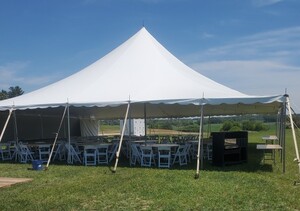 50' X 50' Pole Tent rental Milwaukee, WI