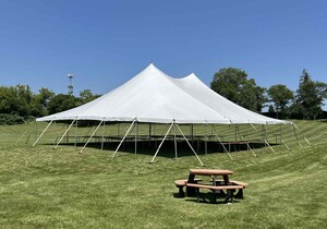 50' X 60' Pole Tent rental Milwaukee, WI