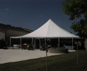 60' X 60' Pole Tent rental Milwaukee, WI