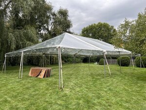 30' X 70' Clear Top Frame Tent rental Milwaukee, WI