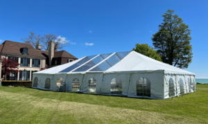 40' X 70' Frame Tent With 30' Clear Mid Section rental Milwaukee, WI