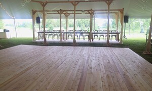 16' X 16' Dance Floor - Light Cedar rental Milwaukee, WI