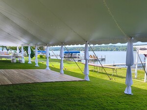 Tent Leg Decor - Fabric Legs (No Lights) rental Milwaukee, WI