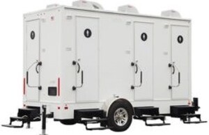 4 Stall Restroom Trailer rental Milwaukee, WI