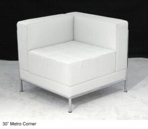 30" White Metro Lounge - Corner rental Milwaukee, WI