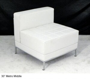 30" White Metro Lounge - Middle rental Milwaukee, WI