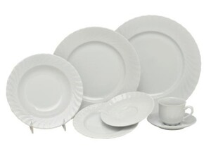 Regina White China (Scalloped Rim) Dinnerware rental Milwaukee, WI