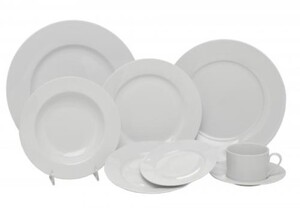 White Rim China Dinnerware rental Milwaukee, WI