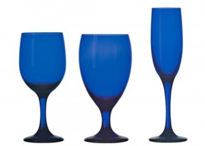 Cobalt Blue Glassware rental Milwaukee, WI