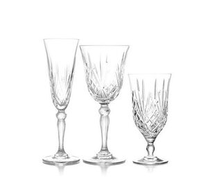Italia Cut Crystal Glassware rental Milwaukee, WI