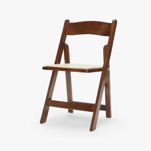 Fruitwood Folding Chair w/ Padded Seat rental Los Angeles, CA
